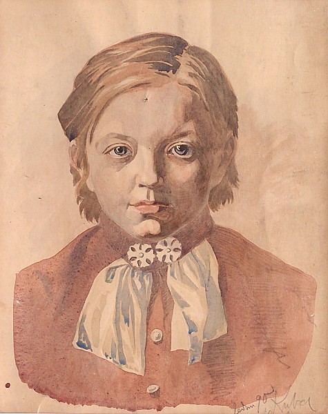 Ludvík Kuba (1863 - 1956) - Hlava chlapce