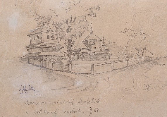 Ludvík Kuba (1863 - 1956) - Uniatský kostelík ve Volkově (Halič)