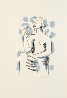 Miloslav Chlupáč (1920 - 2008) - Sedící dívka