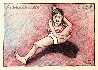 Ivana Lomová (1959) - Série 6 ks litografií Cvičení