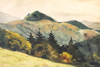 Josef Matějka (1881 - 1953) - Pohled na kopce
