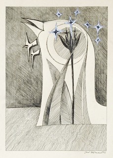 Jan Heřman (1955) - Hvězdná noc- koláž