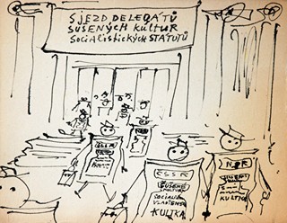 Andrej Bělocvětov (1923 - 1997) - Sjezd delegátů sušených kultur socialistických státutů