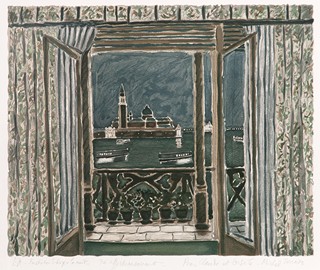 Michel Terrasse (1928 - 2002) - Pohled z okna na zátoku