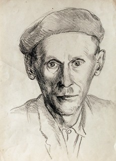 Vladislav Bauer (1928) - Portrét muže s baretem