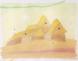 Oldřich Holíček (1921 - 1993) - Stavení v krajině
