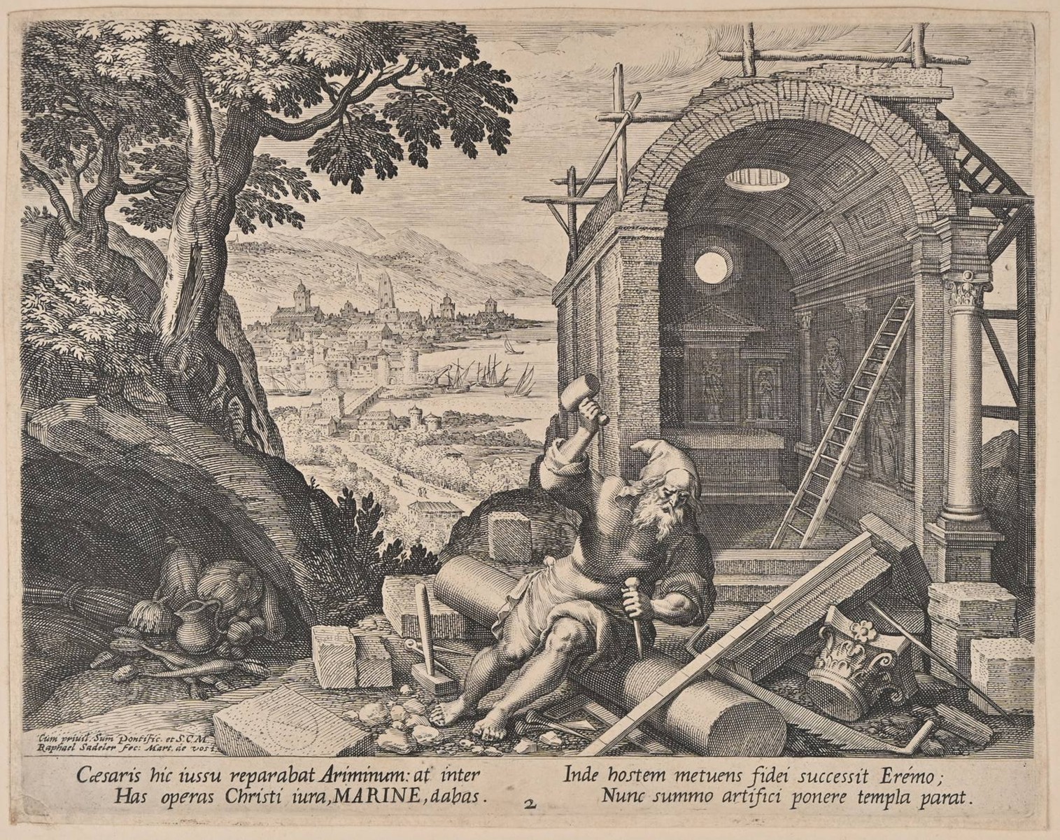 LIVES OF THE HERMITS - 22 SHEETS FROM THE SERIES ORACULUM ANACHORETICUM