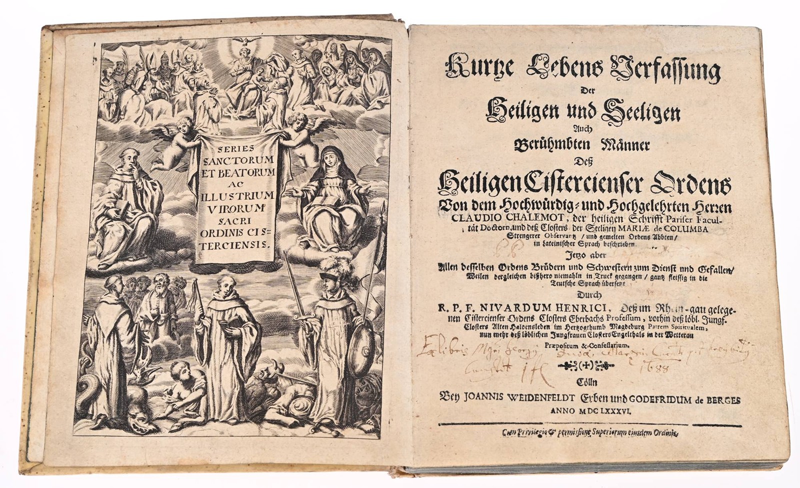 A PAIR OF BOOKS ON THE LIVES OF SAINTS