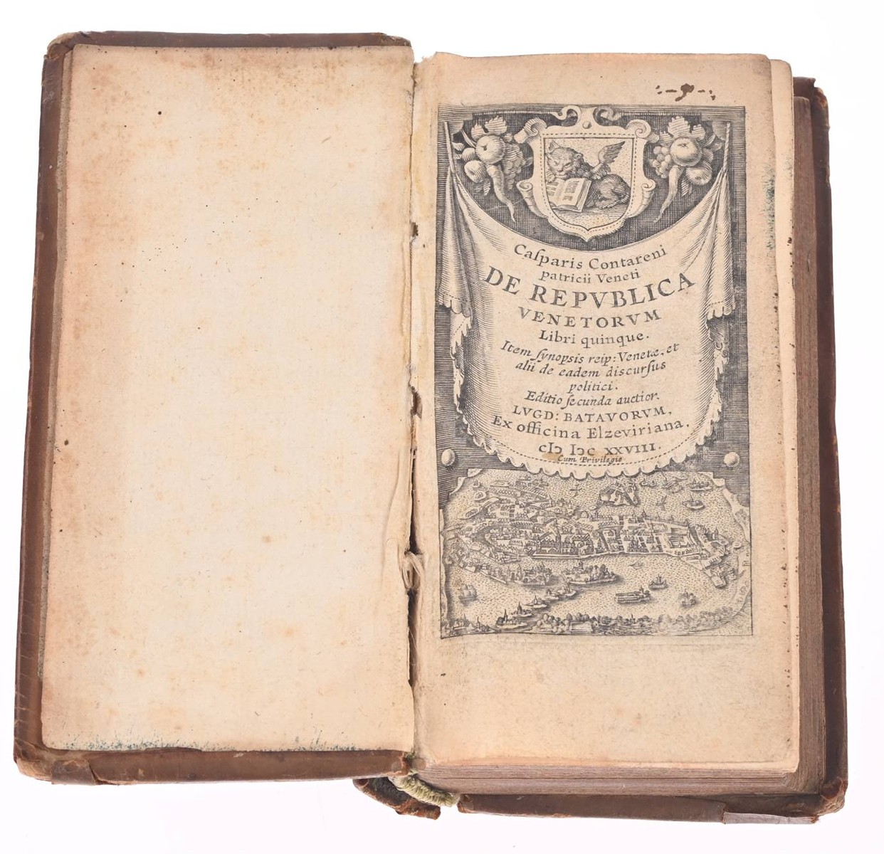 CASPARIS CONTARENI PATRICII VENETI DE REPVBLICA VENETORVM LIBRI QUINQUE