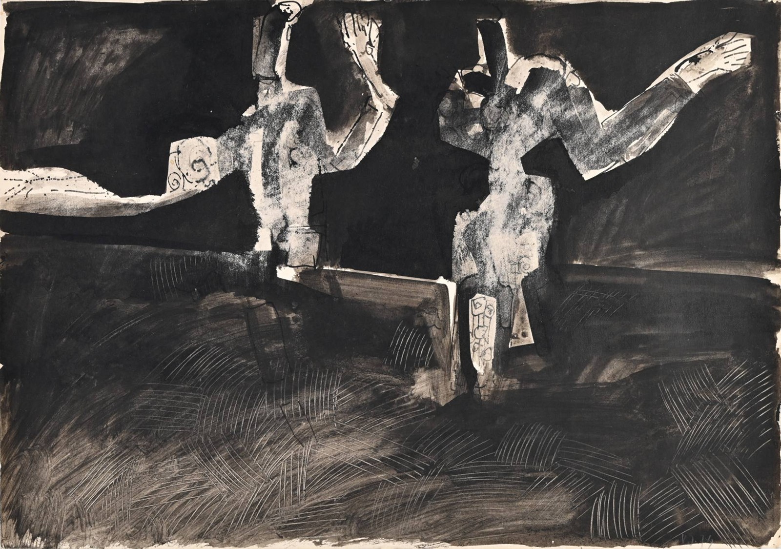 UNTITLED (TWO SEATED FIGURES)
