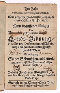 KURTZ BEGRIFFENER AUSSZUG DER VERNEUERTEN LANDS-ORDNUNG