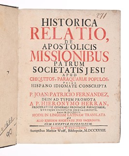 HISTORICA RELATIO, DE APOSTOLICIS MISSIONIBUS PATRUM SOCIETATIS JESU