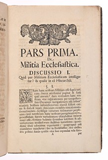 DISSERTATIONES JURIDICAE TRIPARTITAE, DE MILITIA ECCLESIASTICA, TOGATA, & SAGATA