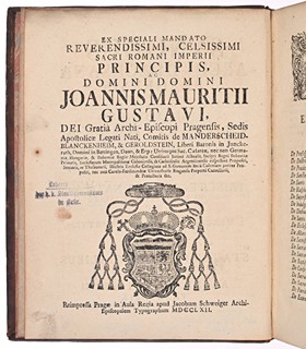 SYNODUS ARCHI-DIOECESANA PRAGENSIS HABITA AB ILLUSTRISSIMO, AC REVERENDISSIMO DOMINO DOMINO SBIGNEO BERKA