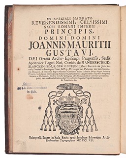 SYNODUS ARCHI-DIOECESANA PRAGENSIS HABITA AB ILLUSTRISSIMO, AC REVERENDISSIMO DOMINO DOMINO SBIGNEO BERKA