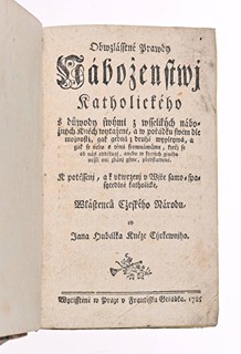 A QUARTET OF BOOKS OF CZECH BAROQUE AND EARLY ENLIGHTENMENT CATHOLIC LITERATURE