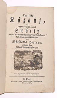 A QUARTET OF BOOKS OF CZECH BAROQUE AND EARLY ENLIGHTENMENT CATHOLIC LITERATURE