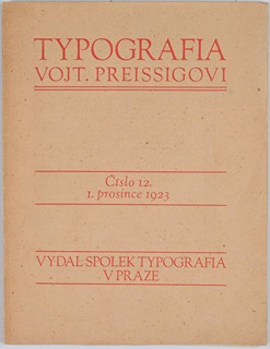 TYPOGRAFIA TO VOJT. PREISSIG, VOLUME XXX, NO. 12