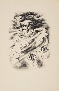 SPOOKS – FEAR HAS BIG EYES: AN ALBUM OF EIGHT LITHOGRAPHS
