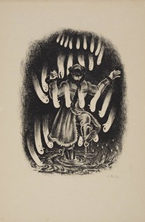SPOOKS – FEAR HAS BIG EYES: AN ALBUM OF EIGHT LITHOGRAPHS