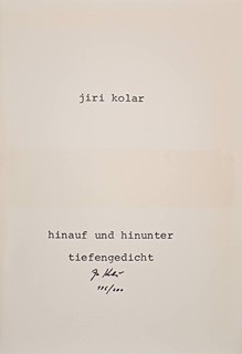 HINAUF UND HINUNTER / TIEFENGEDICHT (UP AND DOWN / A DEPTH POEM)