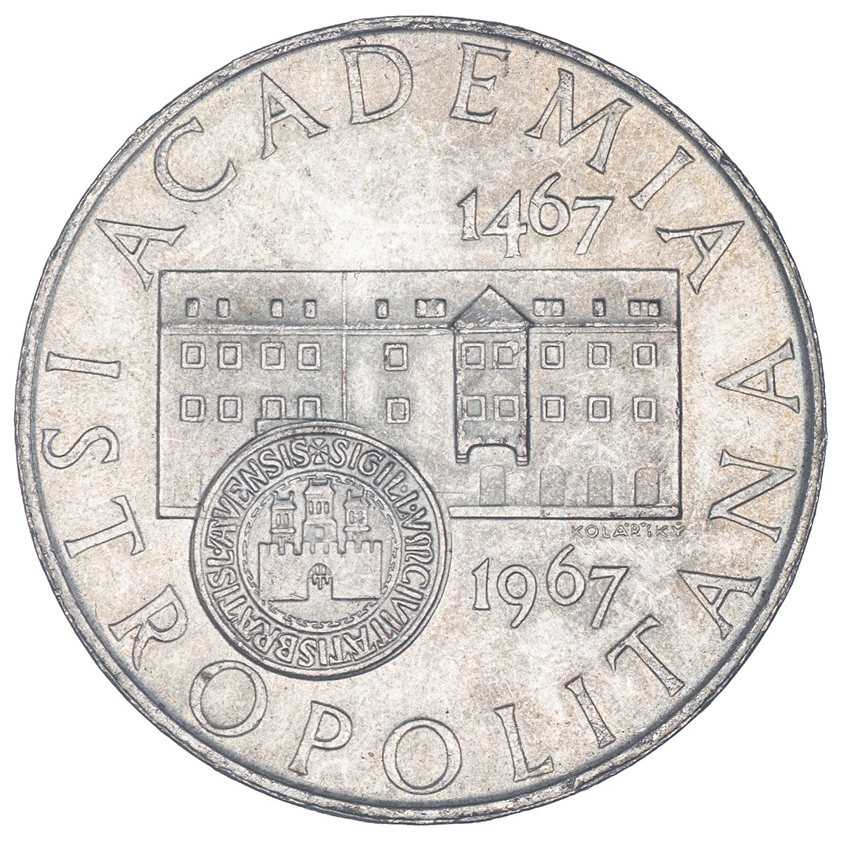 Pamětní mince 10 Kčs 1967 Bratislava