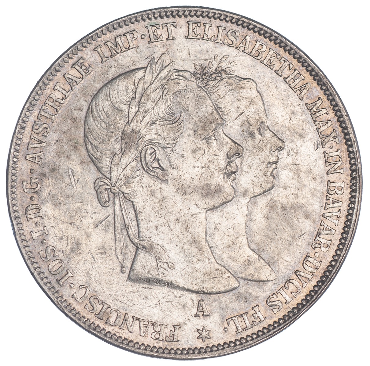 2 zlatník 1854 A František Josef I.