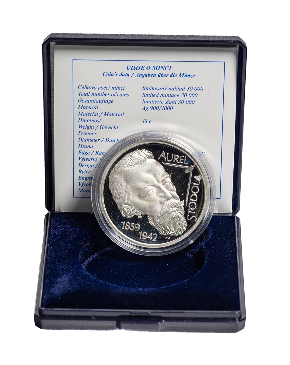 10 euro Aurel Stodola – 150. výročí narození, 2009