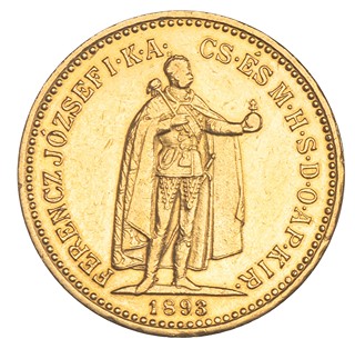 František Josef l., 10 koruna