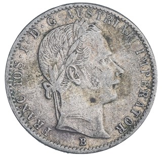 1/4 zlatník František Josef I. 1860 "B"