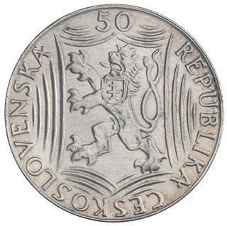 Pamětní mince 50 Kčs 1949 J.V.Stalin