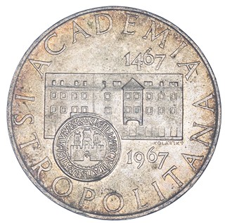 Pamětní mince 10 Kčs 1967 Bratislava