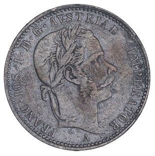 1/4 zlatník František Josef I. 1869 "A"