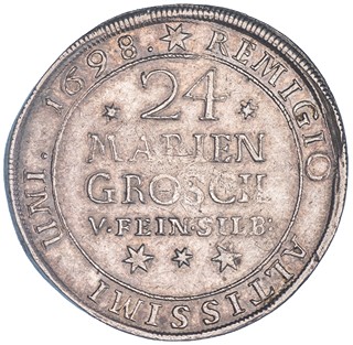 Německo 2/3 tolar (24 Mariengroschen) 1698