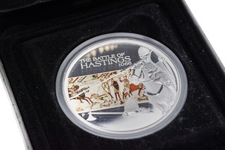 Stříbrná mince bitva Hastings 1066, 1OZ, coloured, Proof