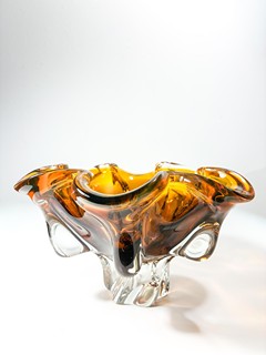 Hospodka Josef - Skleněná žardiniera- květ, průměr 25 cm