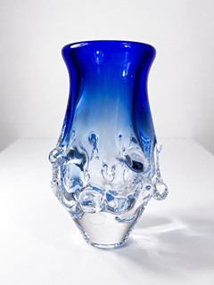 Paleček Ladislav - Váza modrá, 17 cm