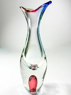Hospodka Josef - Hutní váza barevná - kolekce Julie, 26 cm