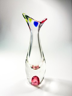 Hospodka Josef - Barevná hutní váza - kolekce Julie, 27 cm