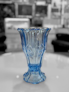 Schrötter Rudolf - Modrá váza - Art Deco, 20 cm
