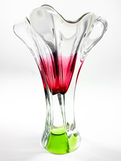 Hospodka Josef - Hutní sklo - květ 26 cm