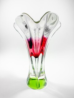 Hospodka Josef - Hutní sklo - květ 26 cm