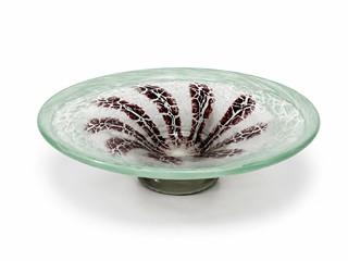 Wiedmann Karl - Ozdobný skleněný tác - Ikora glass, výška 5,5cm