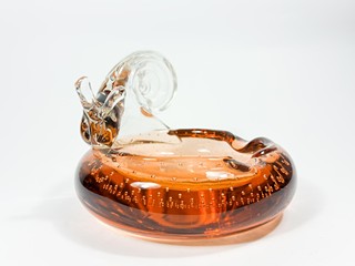 Metelák Milan - Popelník se šnekem, průměr 13,5 cm