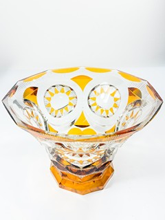 Art Deco váza se sluníčky, 20 cm