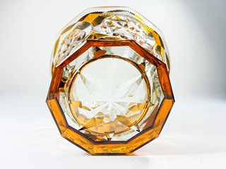Art Deco váza se sluníčky, 20 cm