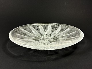 Švarc Josef - Skleněná miska s klasy, průměr 22 cm