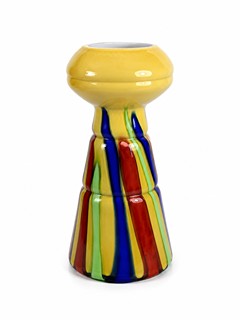 Velká váza s barevnými pruhy, 38 cm
