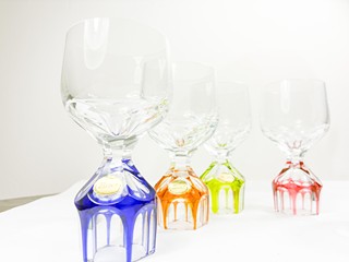 Moser - Sada sklenic Moser, výška 14 cm