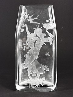 Hellerová Erika - Váza motiv - Jaro, 21 cm